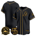 Men's Lakers Kobe Bryant Patch Vapor Premier Limited Jersey - All Stitched - Black Gold, Team
