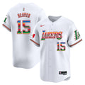 Men's Lakers Mexico Vapor Baseball Jersey - All Stitched - White, Austin Reaves