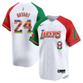 Men's Lakers Mexico Vapor Baseball Jersey - All Stitched - Alternate, Kobe Bryant