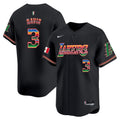 Men's Lakers Mexico Vapor Baseball Jersey - All Stitched - Black, Anthony Davis