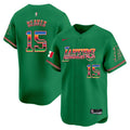 Men's Lakers Mexico Vapor Baseball Jersey - All Stitched - Green, Austin Reaves