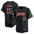 Men's Lakers Mexico Vapor Baseball Jersey - All Stitched - Black, Austin Reaves