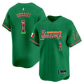 Men's Lakers Mexico Vapor Baseball Jersey - All Stitched - Green, D'Angelo Russell