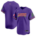 Men's Lakers Mexico Vapor Baseball Jersey - All Stitched - Purple, Team