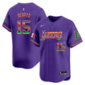 Men's Lakers Mexico Vapor Baseball Jersey - All Stitched - Purple, Austin Reaves