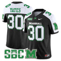 Men's Marshall Thundering Herd 2024 Vapor Limited Jersey - All stitched - Black Alternate, Jaden Yates