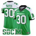 Men's Marshall Thundering Herd 2024 Vapor Limited Jersey - All stitched - Green Alternate, Jaden Yates