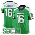 Men's Marshall Thundering Herd 2024 Vapor Limited Jersey - All stitched - Green Alternate, Christian Fitzpatrick