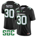 Men's Marshall Thundering Herd 2024 Vapor Limited Jersey - All stitched - Black, Jaden Yates