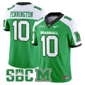 Men's Marshall Thundering Herd 2024 Vapor Limited Jersey - All stitched - Green Alternate, Chad Pennington