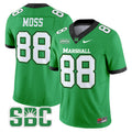 Men's Marshall Thundering Herd 2024 Vapor Limited Jersey - All stitched - Kelly Green, Randy Moss