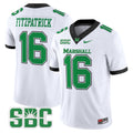 Men's Marshall Thundering Herd 2024 Vapor Limited Jersey - All stitched - White, Christian Fitzpatrick
