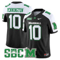 Men's Marshall Thundering Herd 2024 Vapor Limited Jersey - All stitched - Black Alternate, Chad Pennington