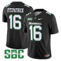Men's Marshall Thundering Herd 2024 Vapor Limited Jersey - All stitched - Black, Christian Fitzpatrick