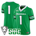 Men's Marshall Thundering Herd 2025 Vapor Limited Jersey - All stitched - Kelly Green, #1Team
