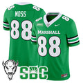 Men's Marshall Thundering Herd 2025 Vapor Limited Jersey - All stitched - Kelly Green, Randy Moss