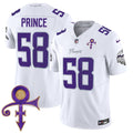 Men's Minnesota Vikings 2024 Prince Vapor Limited Jersey - All Stitched - White Limited, Prince 1958