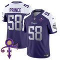 Men's Minnesota Vikings 2024 Prince Vapor Limited Jersey - All Stitched - Purple Alternate, Prince 1958