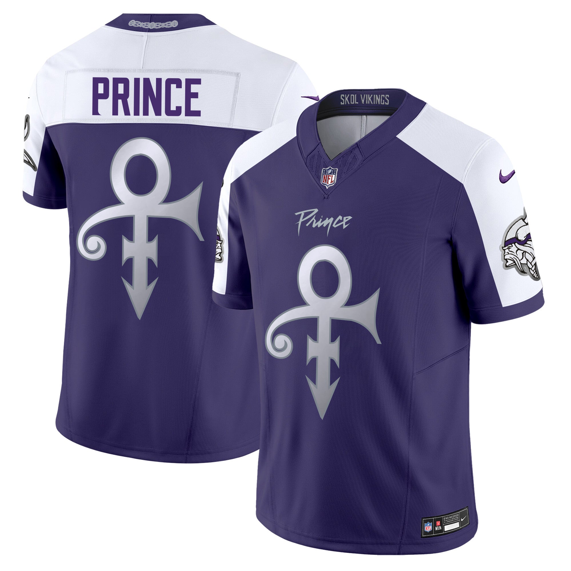 Men's Minnesota Vikings 2024 Prince Vapor Limited Jersey - All Stitched - Purple Alternate, Prince