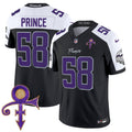 Men's Minnesota Vikings 2024 Prince Vapor Limited Jersey - All Stitched - Black Alternate, Prince 1958