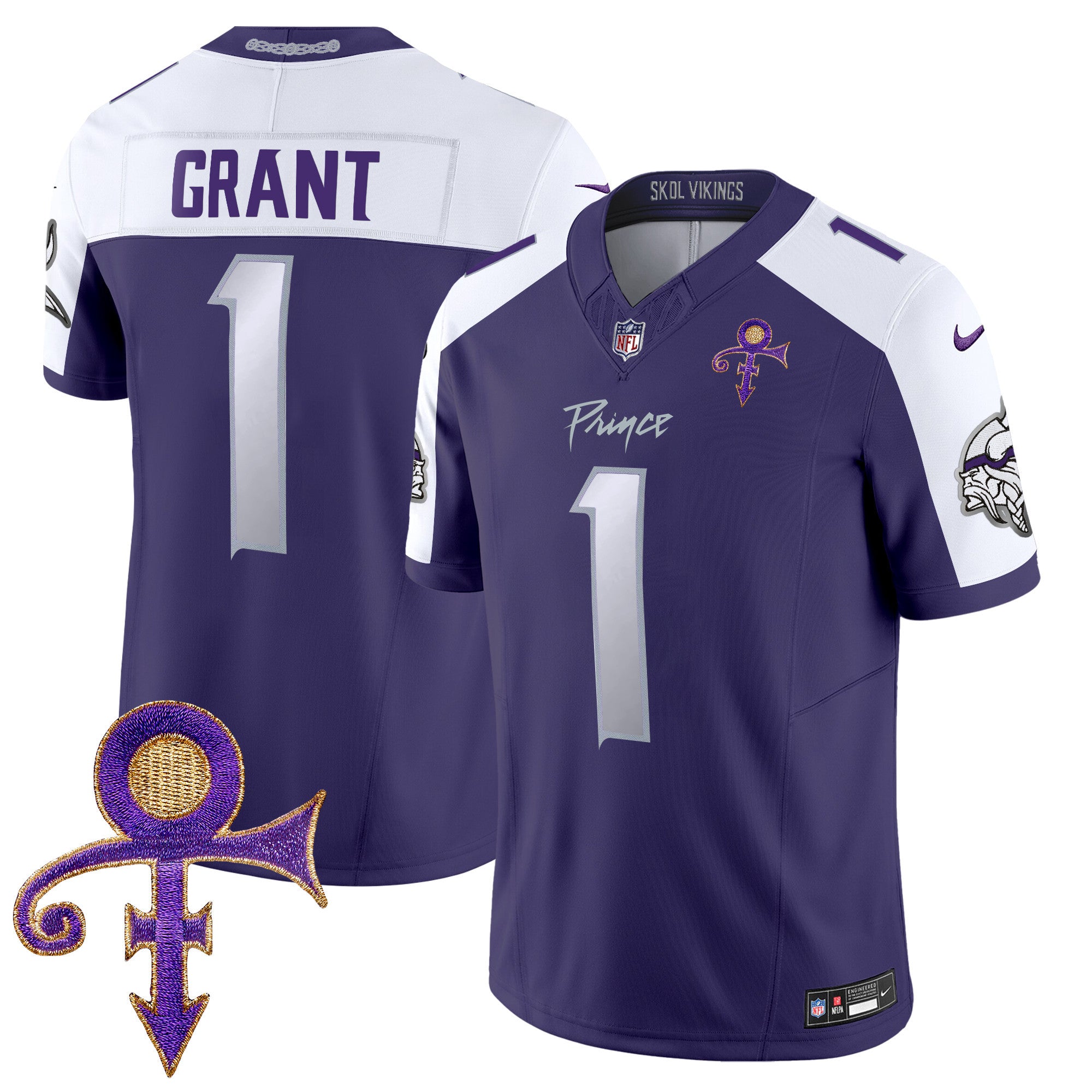 Men's Minnesota Vikings 2024 Prince Vapor Limited Jersey - All Stitched - Purple Alternate, Bud Grant