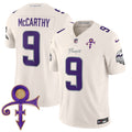 Men's Minnesota Vikings 2024 Prince Vapor Limited Jersey - All Stitched - Cream, J.J. McCarthy