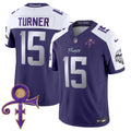 Men's Minnesota Vikings 2024 Prince Vapor Limited Jersey - All Stitched - Purple Alternate, Dallas Turner
