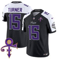 Men's Minnesota Vikings 2024 Prince Vapor Limited Jersey - All Stitched - Black Alternate, Dallas Turner