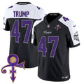 Men's Minnesota Vikings 2024 Prince Vapor Limited Jersey - All Stitched - Black Alternate, Donald Trump