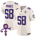 Men's Minnesota Vikings 2024 Prince Vapor Limited Jersey - All Stitched - Cream, Prince 1958