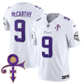 Men's Minnesota Vikings 2024 Prince Vapor Limited Jersey - All Stitched - White Limited, J.J. McCarthy
