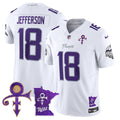 Men's Minnesota Vikings 2024 Prince Vapor Limited Jersey V2 - All Stitched - White Limited, Justin Jefferson