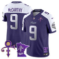 Men's Minnesota Vikings 2024 Prince Vapor Limited Jersey V2 - All Stitched - Purple Alternate, J.J. McCarthy