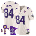 Men's Minnesota Vikings 2024 Prince Vapor Limited Jersey V2 - All Stitched - Cream, Randy Moss