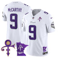 Men's Minnesota Vikings 2024 Prince Vapor Limited Jersey V2 - All Stitched - White Limited, J.J. McCarthy