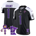 Men's Minnesota Vikings 2024 Prince Vapor Limited Jersey V2 - All Stitched - Black Alternate, Bud Grant