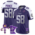 Men's Minnesota Vikings 2024 Prince Vapor Limited Jersey V2 - All Stitched - Purple Alternate, Prince 1958