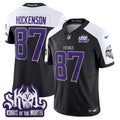 Men's Minnesota Vikings 2024 Winter Warrior Skol Patch Vapor Limited Jersey - All Stitched - Black Alternate, T.J. Hockenson