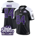 Men's Minnesota Vikings 2024 Winter Warrior Skol Patch Vapor Limited Jersey - All Stitched - Black Alternate, Randy Moss