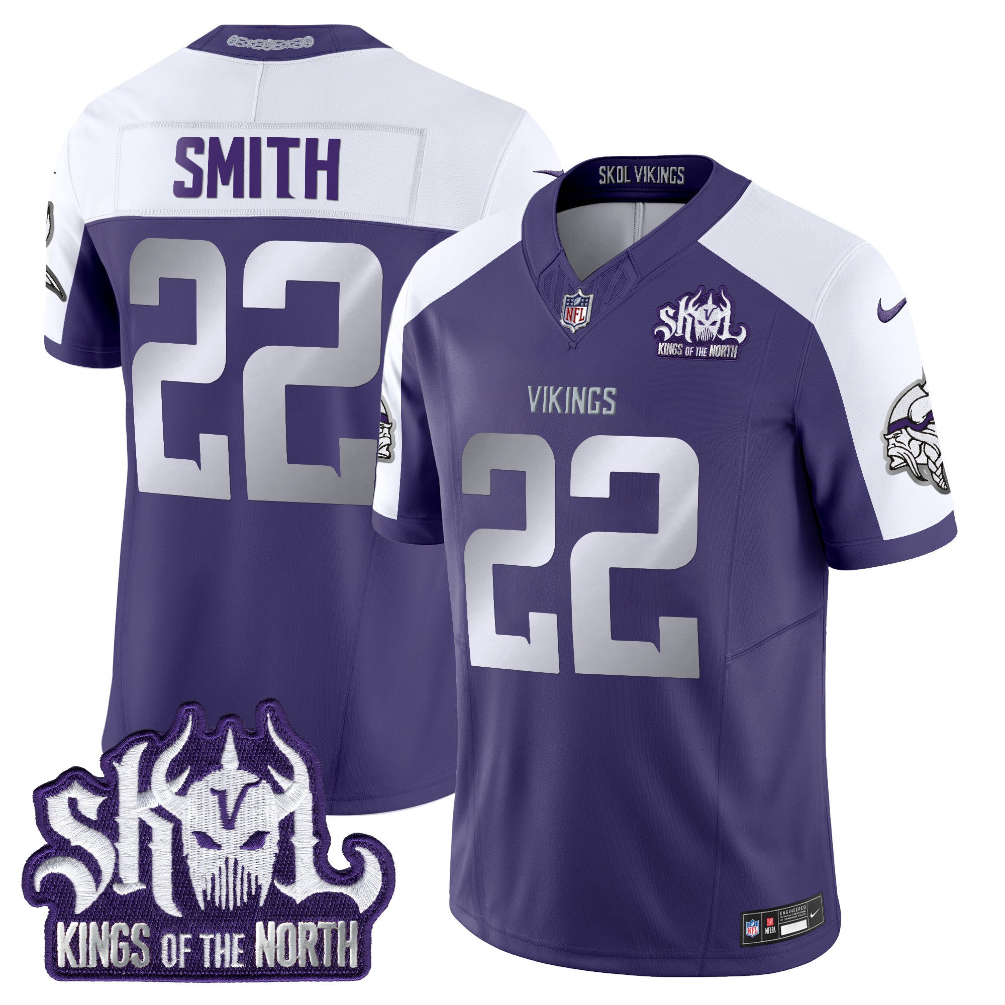 Men's Minnesota Vikings 2024 Winter Warrior Skol Patch Vapor Limited Jersey - All Stitched - Purple Alternate, Harrison Smith
