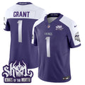 Men's Minnesota Vikings 2024 Winter Warrior Skol Patch Vapor Limited Jersey - All Stitched - Purple Alternate, Bud Grant