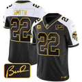 Men's Minnesota Vikings Bud Grant Patch Gold Limited Jersey V2 - All Stitched - Alternate, Harrison Smith