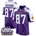 Men's Minnesota Vikings King Of The North Patch Game Jersey - All Stitched - Purple Alternate, T.J. Hockenson