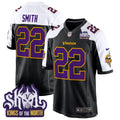 Men's Minnesota Vikings King Of The North Patch Throwback Game Jersey - All Stitched - Black Alternate, Harrison Smith
