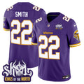 Men's Minnesota Vikings King Of The North Patch Throwback Vapor Limited Jersey - All Stitched - Purple, Harrison Smith