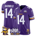 Men's Minnesota Vikings Kings Of The North Patch Vapor Limited Jersey V3 - All Stitched - Purple, Sam Darnold