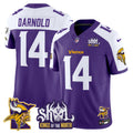 Men's Minnesota Vikings Kings Of The North Patch Vapor Limited Jersey V3 - All Stitched - Purple Alternate, Sam Darnold
