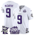 Men's Minnesota Vikings Kings Of The North Patch Vapor Limited Jersey V3 - All Stitched - Winter Warrior, J.J. McCarthy