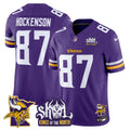 Men's Minnesota Vikings Kings Of The North Patch Vapor Limited Jersey V3 - All Stitched - Purple, T.J. Hockenson