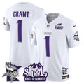 Men's Minnesota Vikings Kings Of The North Patch Vapor Limited Jersey V3 - All Stitched - Winter Warrior, Bud Grant